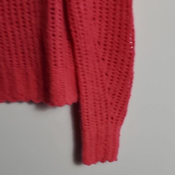 RAG & BONE Arizona Merino Wool Open Knit Sweater in Pink Size XS - Picture 5 of 16